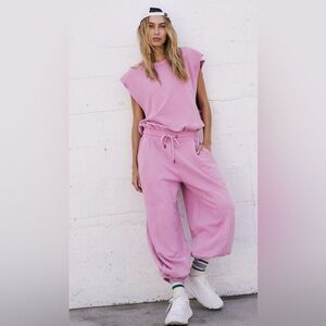 NWOT Free People Oversize Jumpsuit Throw and Go